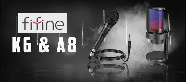 FIFINE AMPLIGAME A8 USB Gaming & Rugged Wired K6 microphones launched in India