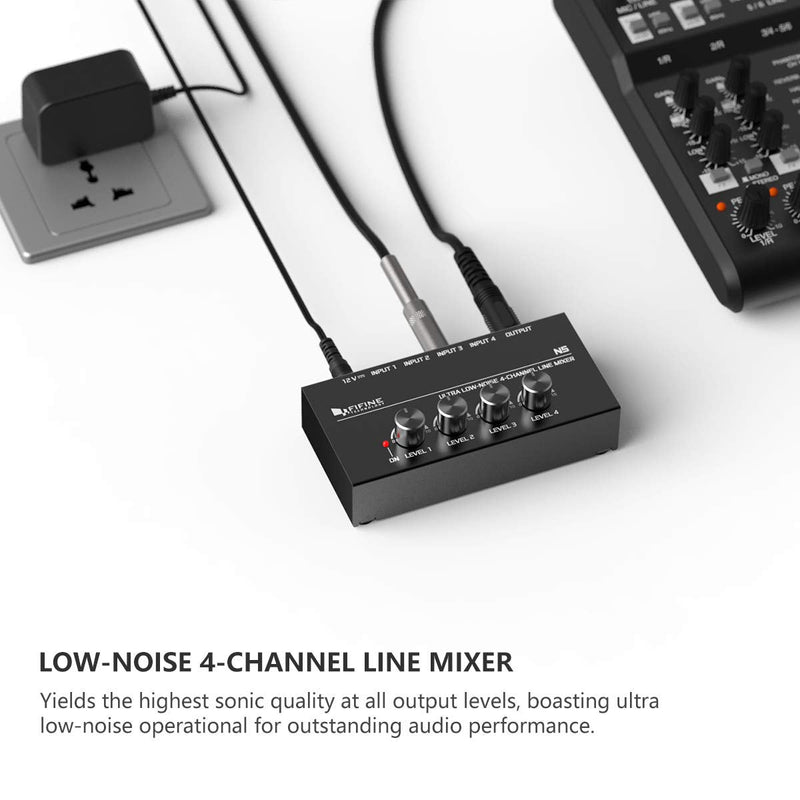 N5 - Four-Channel Line Mixer With Individual Volume Controls