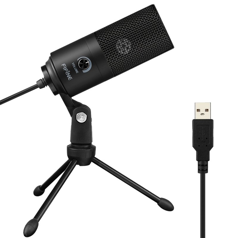 K669B - USB Microphone Condenser (Black)