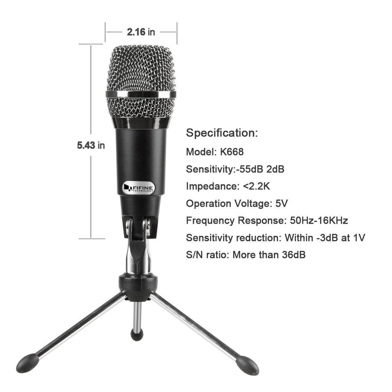Unboxed K668 USB Condenser Microphone