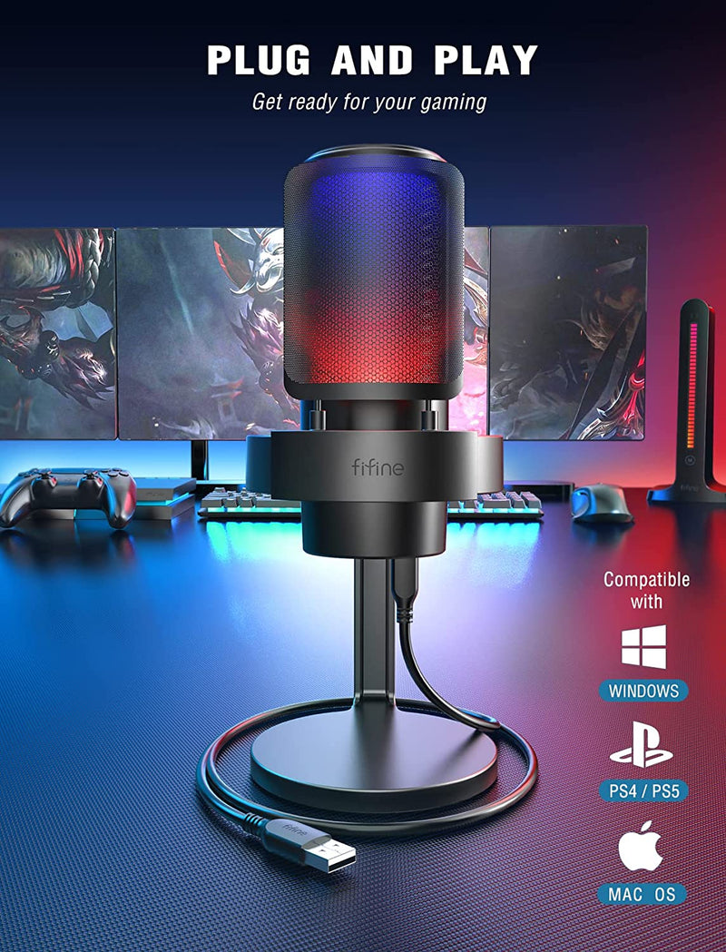 (RENEWED) Ampligame A8 USB Gaming Microphone