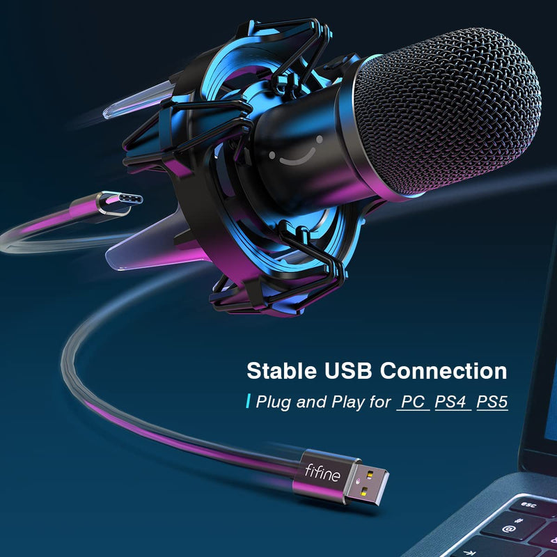 Amplirocket K651 USB Dynamic Computer Microphone Kit – Fifine Microphone  India